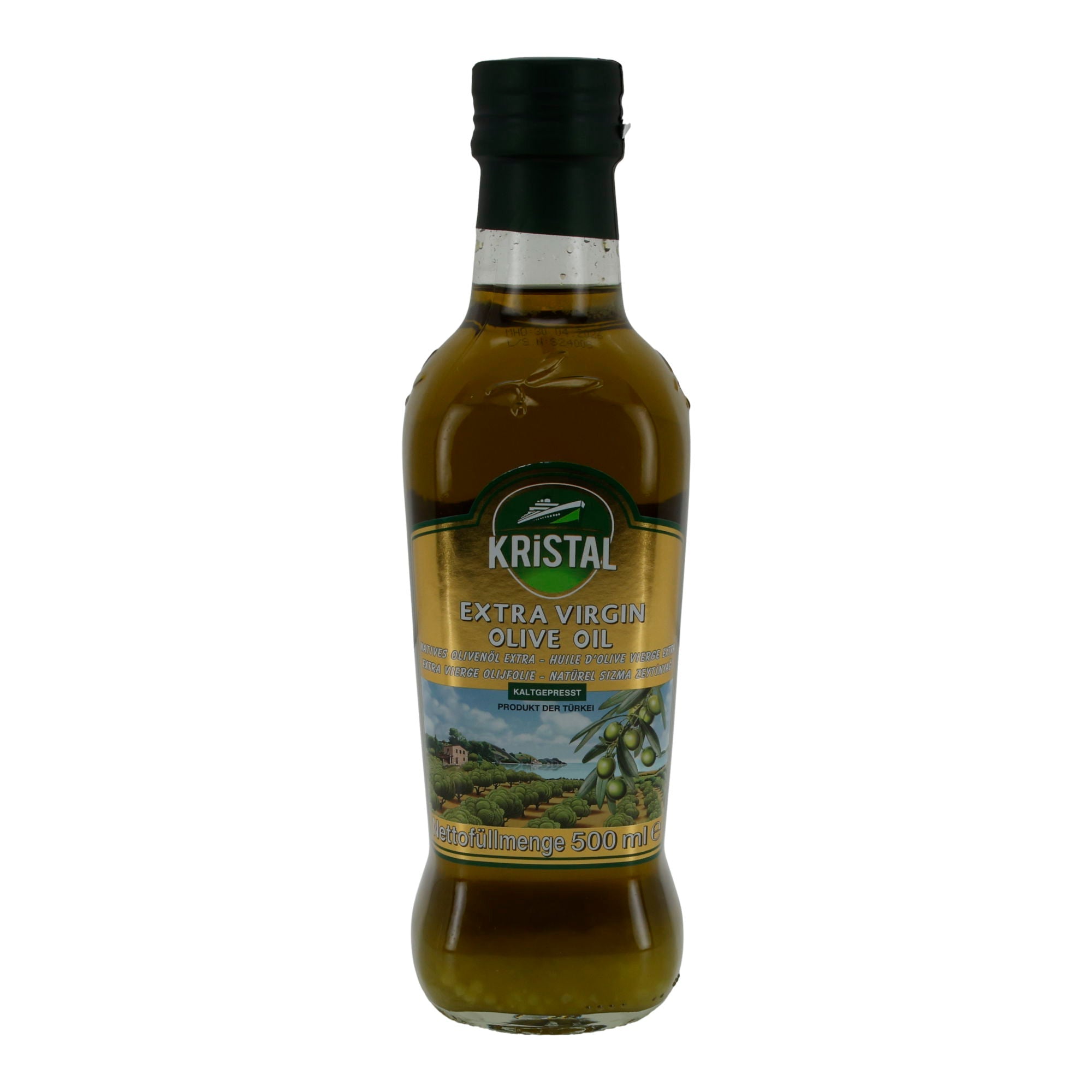 Öl Kristal | Extra Virgin Olivenöl | Kaltgepresst, Türkei | 500 ml KRISTAL